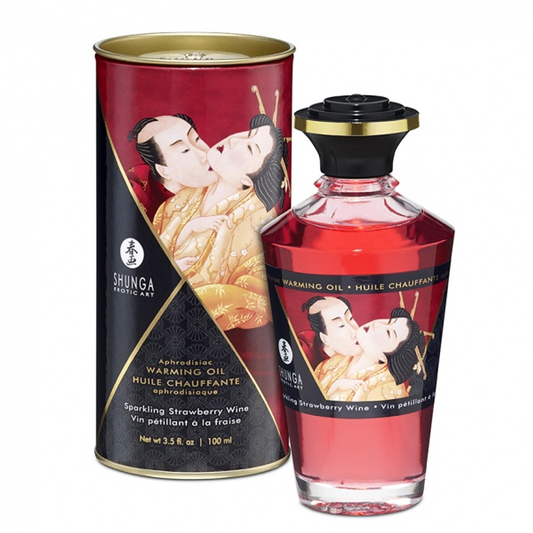 Aceite afrodisiaco efecto calor warming oil shunga sexshop antofagasta Vibrant Sex Shop