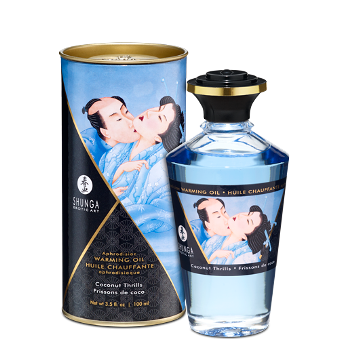 Aceite afrodisiaco efecto calor warming oil shunga sexshop antofagasta Vibrant Sex Shop