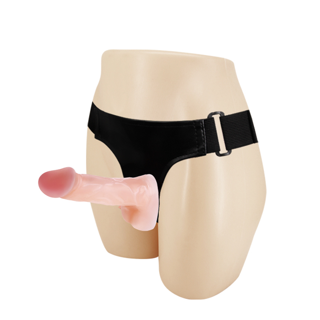 Arnes con doble set de dildo tpr pretty love Vibrant sexshop antofagasta