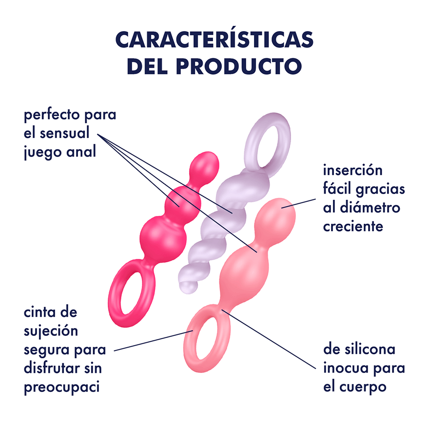 Satisfyer booty call set plug anales principiante entrenamiento sexshop antofagasta Vibrant Sex Shop