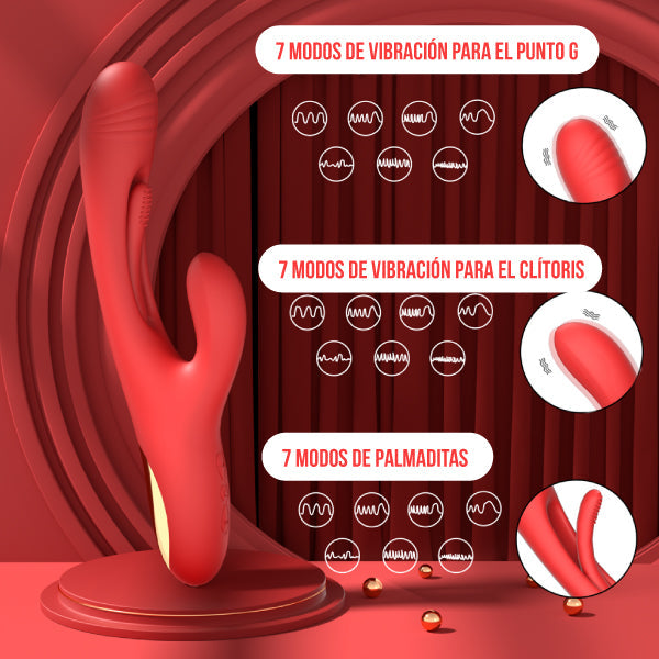 CONEJO TRIPLE | Vibrador Conejo Triple Estimulación