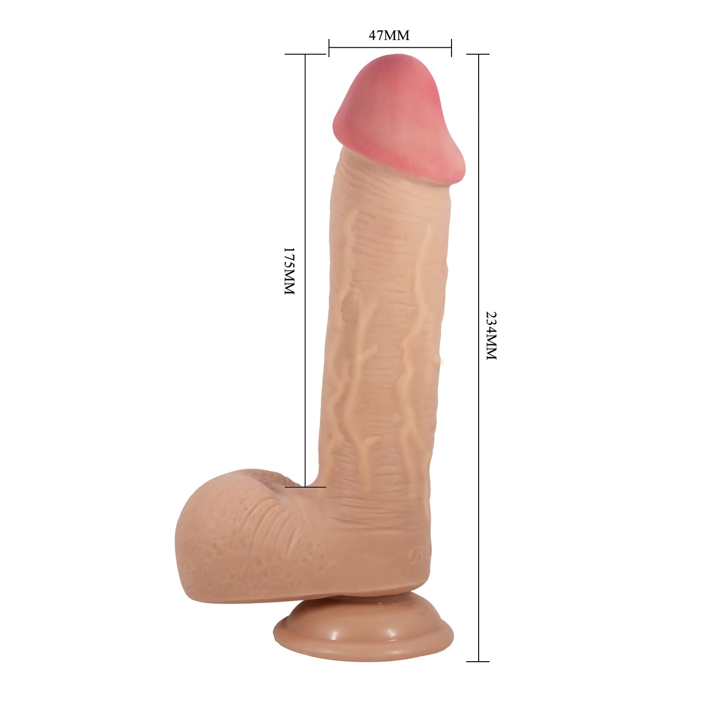 dildo piel deslizante pretty love 23cm Vibrant sexshop antofagasta