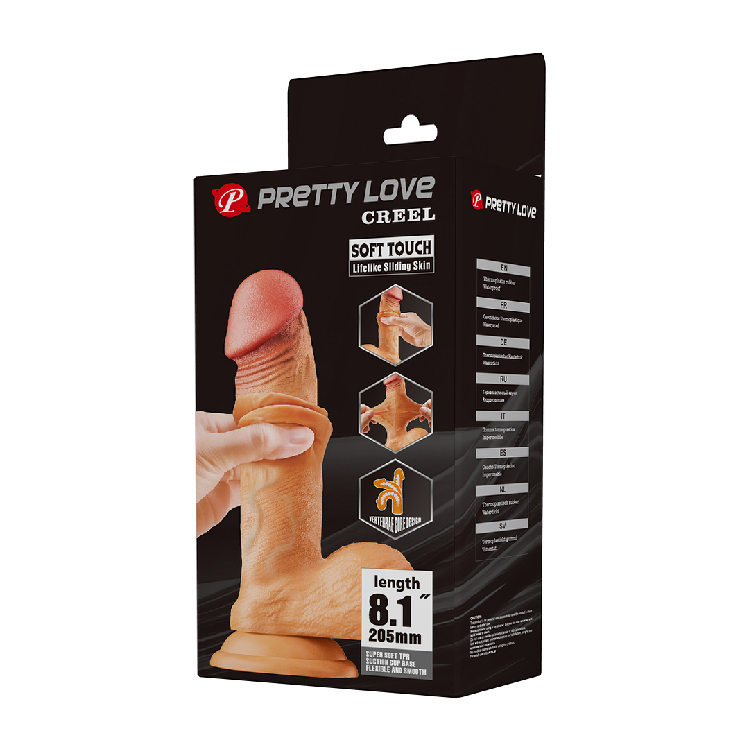 dildo realista piel deslizable 20cm creel pretty love Vibrant sexshop antofagasta