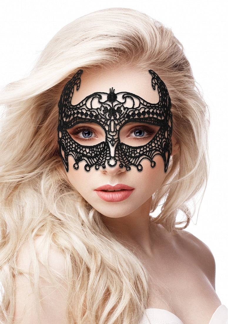 MASCARA ENCAJE | Mascara de Encaje Negra Emperatriz