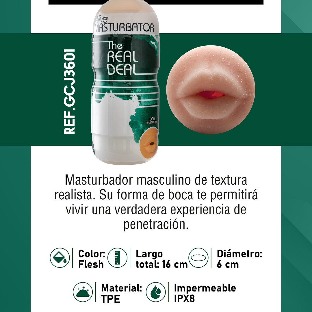 ALIVE | Masturbador Realista Oral