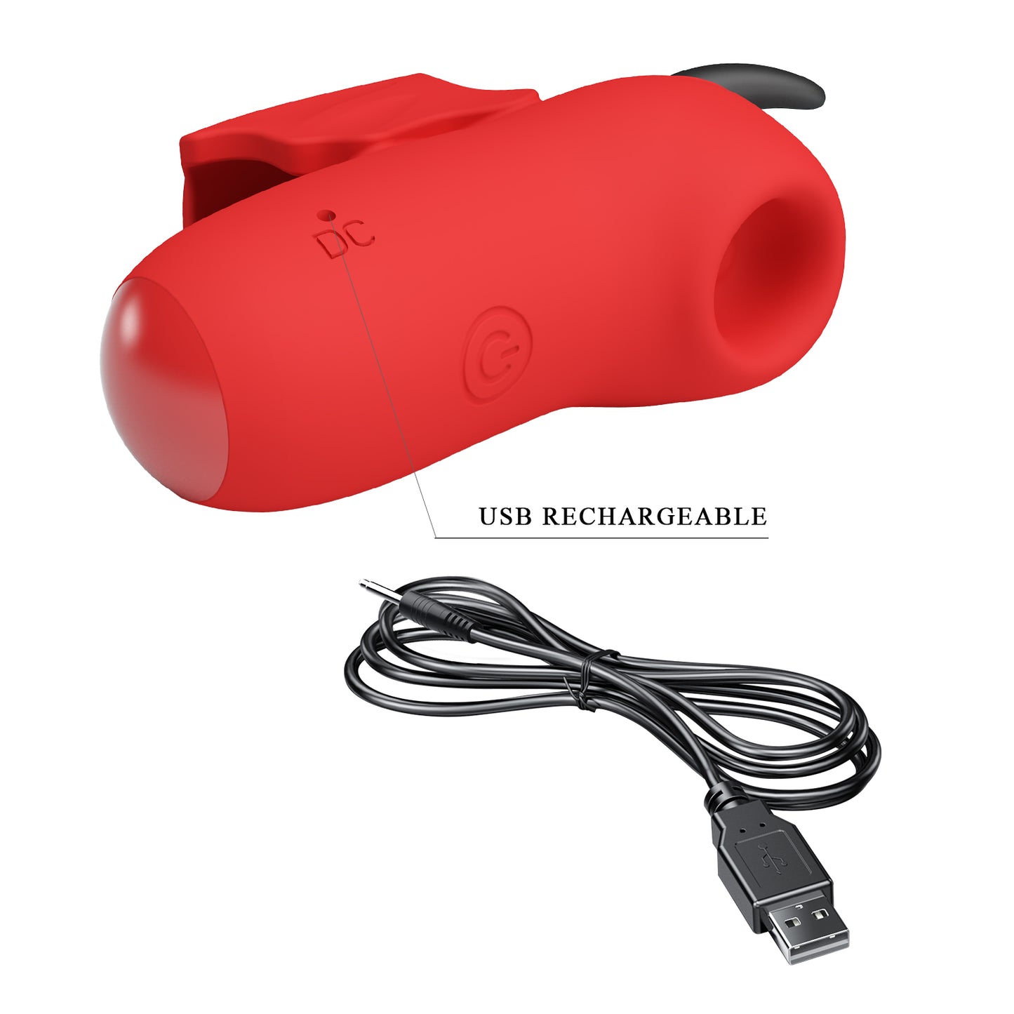 MAGIC DEVIL | Mini Vibrador de Dedo con Succión