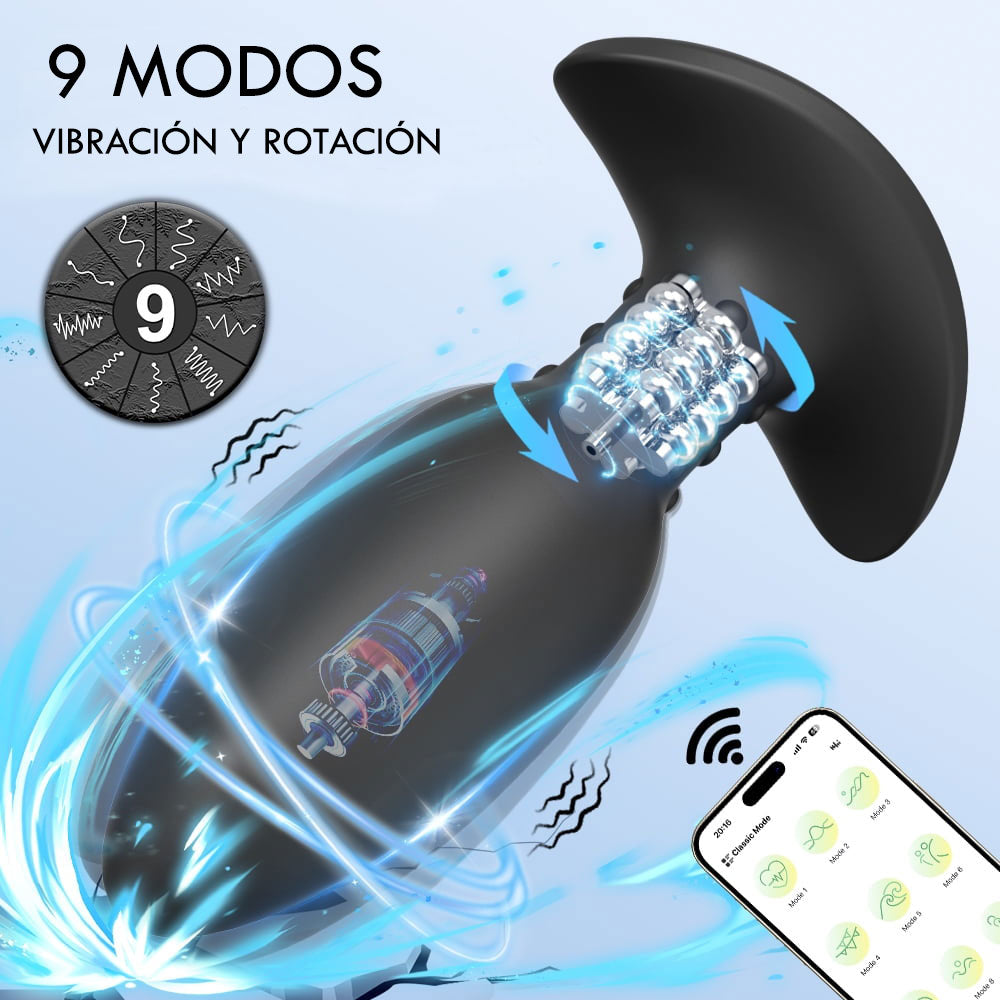 PLUG ANAL | Dilatador Torbellino con App