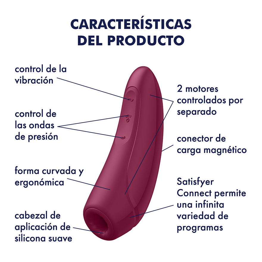 satisfyer-curvy 1+ succionador pulso de aire vibracion con aplicacion sexshop antofagasta Vibrant sex shop