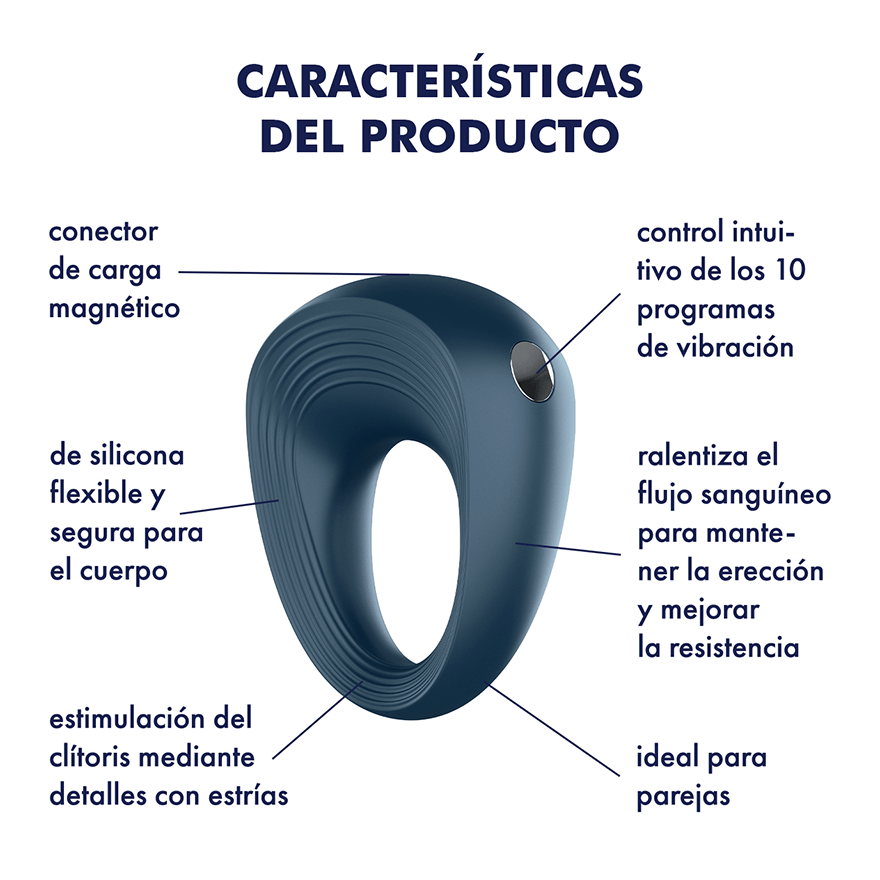 POWER RING | Anillo Vibrador Recargable