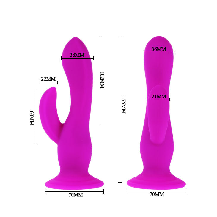 vibrador dual con base succion pretty love Vibrant sexshop antofagasta