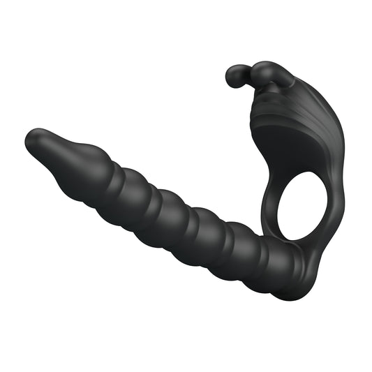 BLACKNEY | Anillo Vibrador Doble Penetración