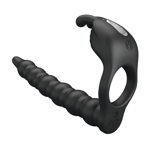 BLACKNEY | Anillo Vibrador Doble Penetración