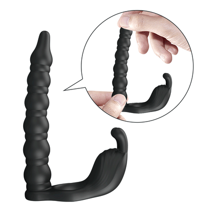 BLACKNEY | Anillo Vibrador Doble Penetración