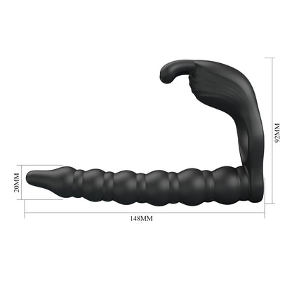 BLACKNEY | Anillo Vibrador Doble Penetración