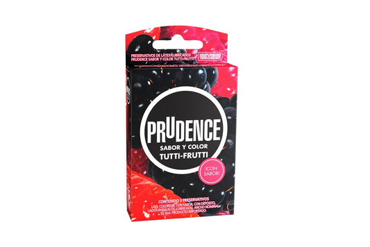 SABOR Y COLOR | Preservativo Prudence Tutti-Frutti 3und