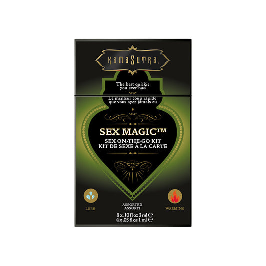Sex Magic | Set 12 Sachets Kama Sutra Lubricante + Intensificador Cálido