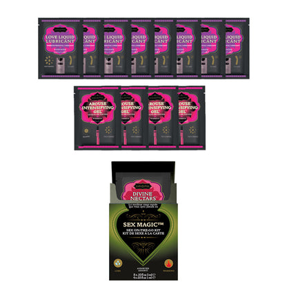Sex Magic | Set 12 Sachets Kama Sutra Lubricante + Intensificador Cálido