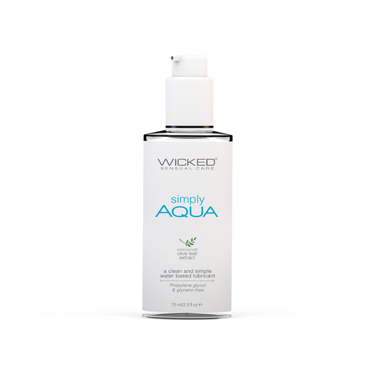 SIMPLY AQUA | Lubricante a Base de Agua con Extracto de Hoja de Olivo 70ml